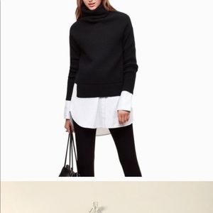 Aritzia Babaton XXS black Mika turtleneck sweater
